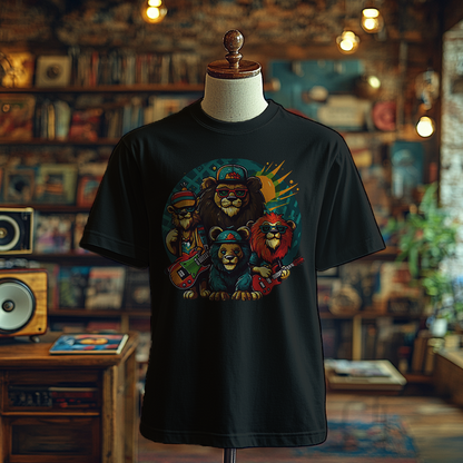 Funky Lions Band Tee- T-Shirt