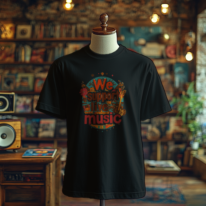 We support live music- T-Shirt