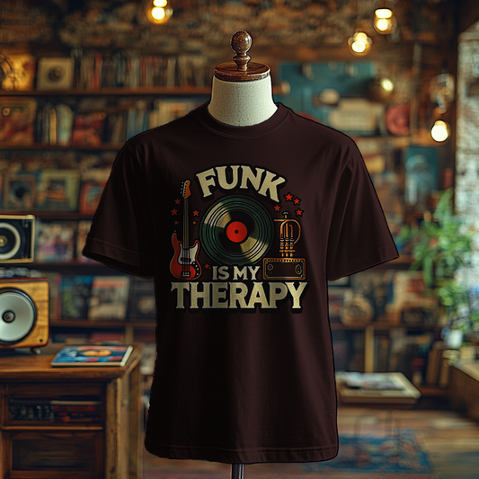 Funk is my Therapy Instruments T-shirts, Funky Printed T-Shirts, Funky Shirts for Men and Woman