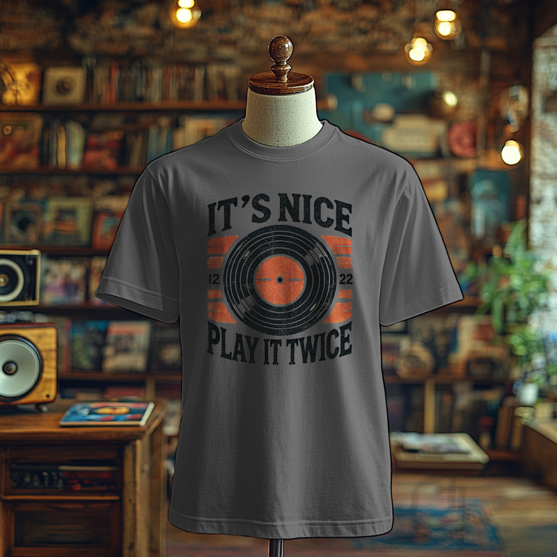 It's Nice, Play it Twice - Vinyl Record Edition - T-Shirt