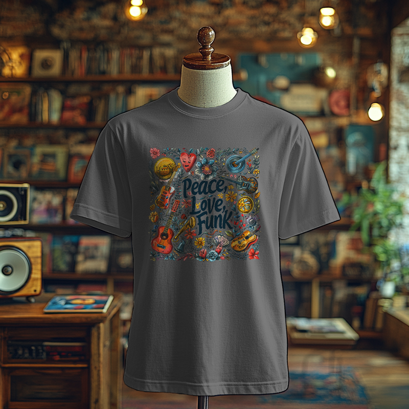 Peace, Love and Funk - T-Shirt