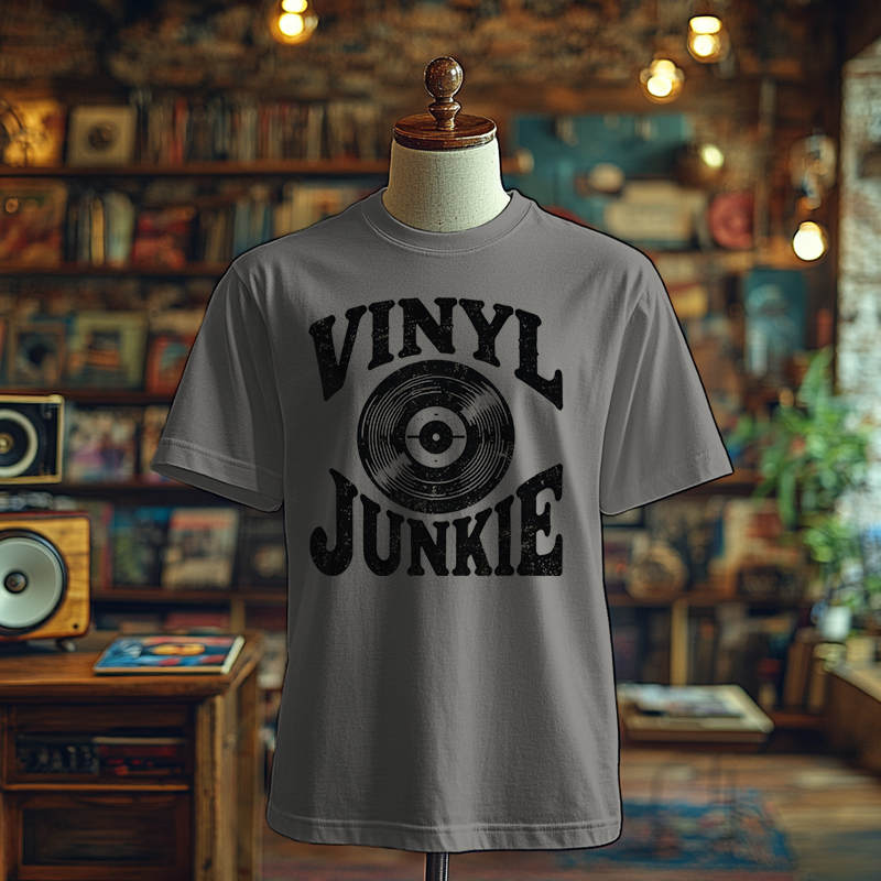 Vinyl Junkie Funky T-shirts, Funky Printed T-Shirts, Funky Shirts for Men and Woman