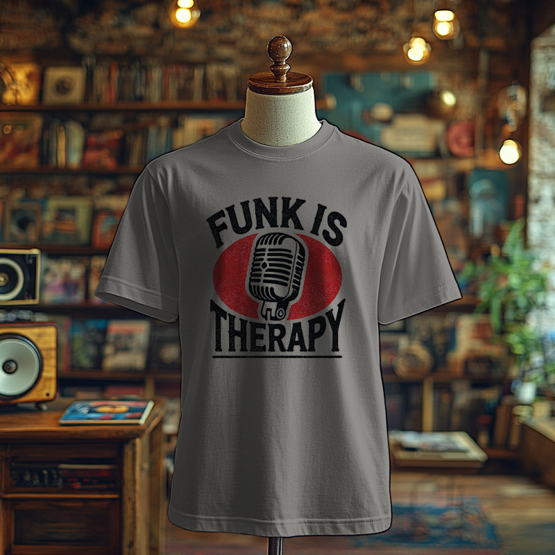 Funk is Therapy (Microphone Version) - T-Shirt