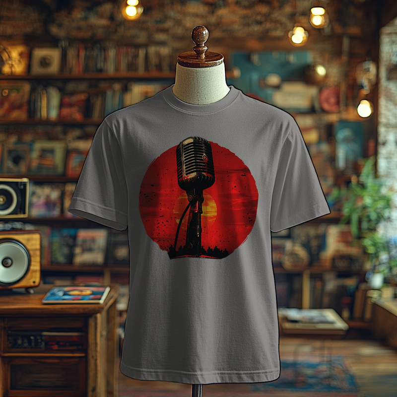 Retro Mic Vibes - T-Shirt