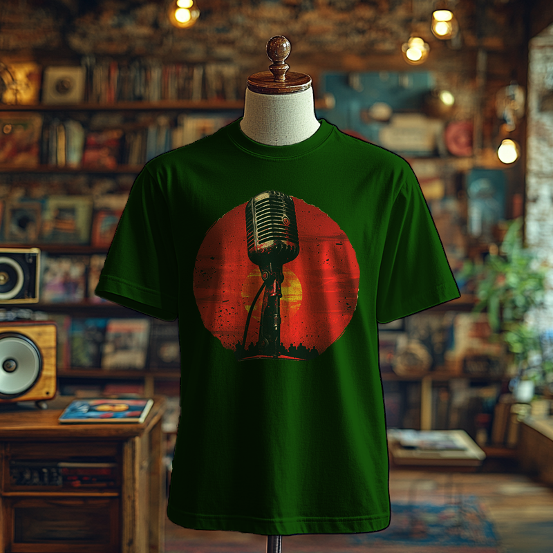 Retro Mic Vibes - T-Shirt