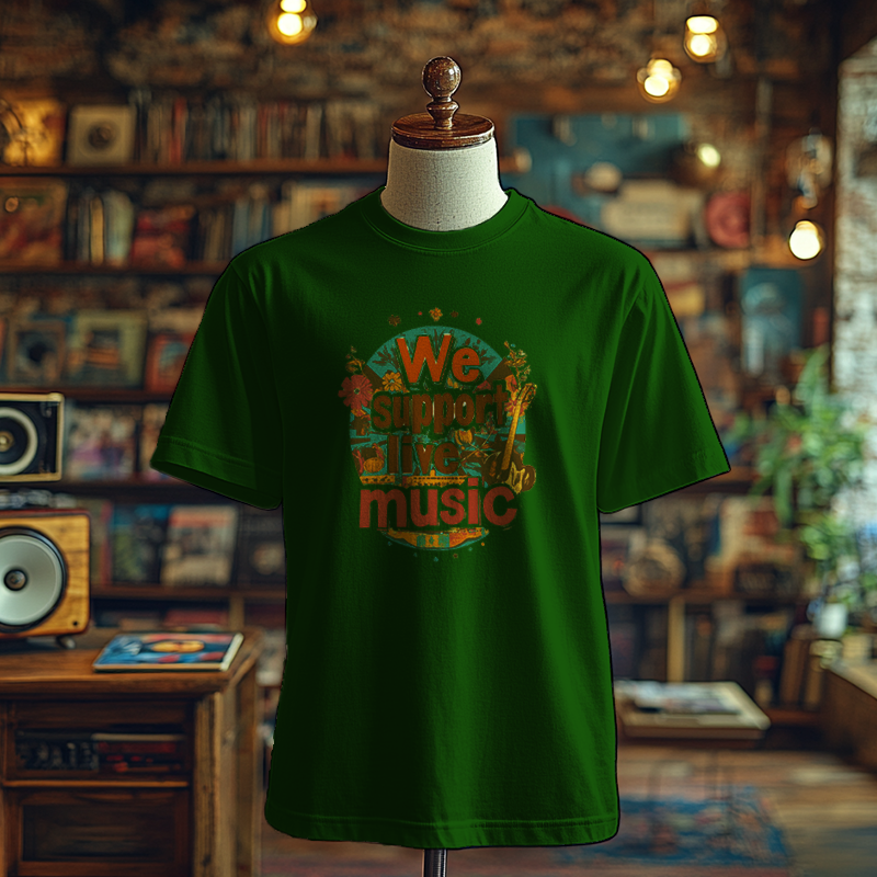 We support live music- T-Shirt