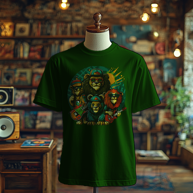 Funky Lions Band Tee- T-Shirt