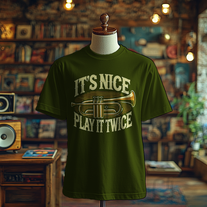 It's Nice, Play it Twice - Trumpet Edition - T-Shirt