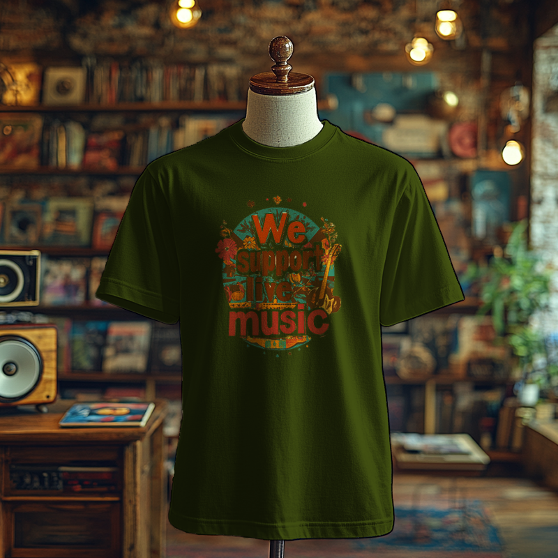 We support live music- T-Shirt