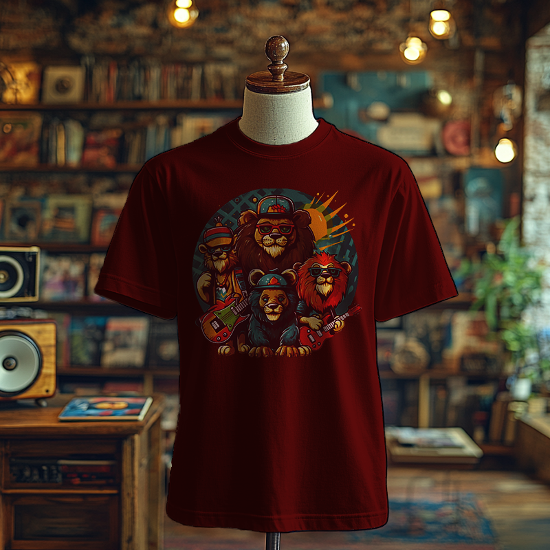 Funky Lions Band Tee- T-Shirt