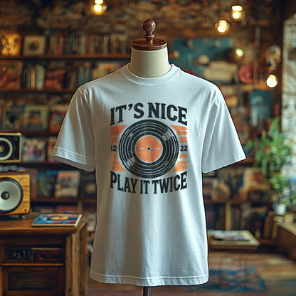 It's Nice, Play it Twice - Vinyl Record Edition - T-Shirt