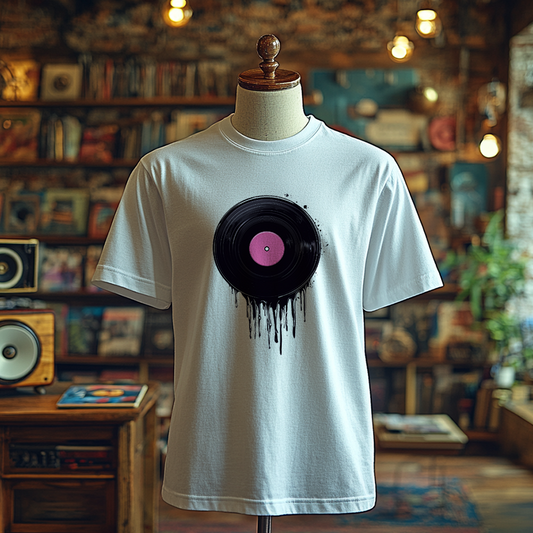 Drip Vinyl Funky T-shirts, Funky Printed T-Shirts, Funky Shirts for Men and Woman