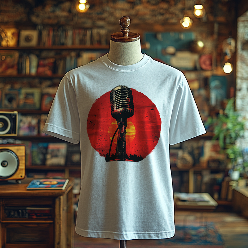 Retro Mic Vibes - T-Shirt