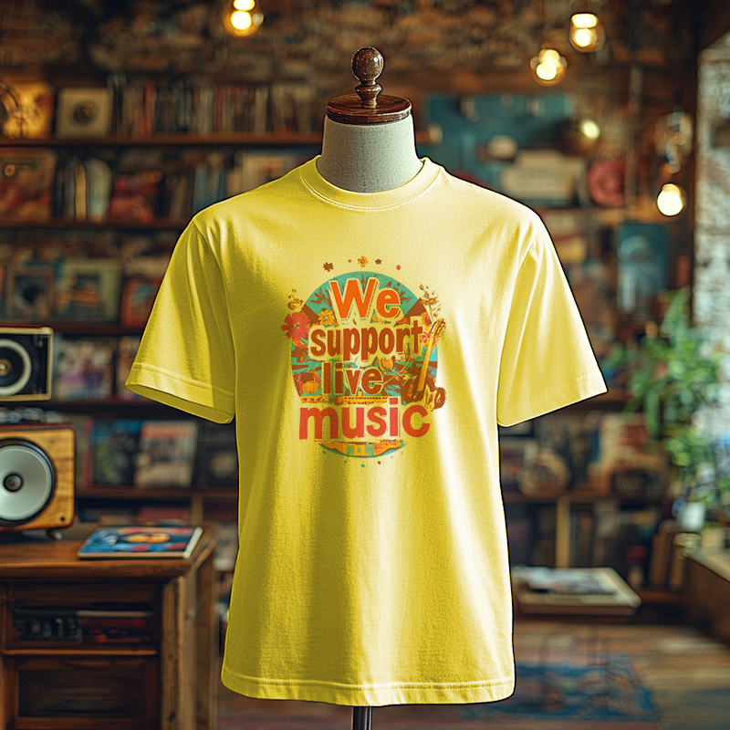 We support live music- T-Shirt